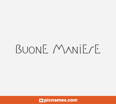 Buone Maniere